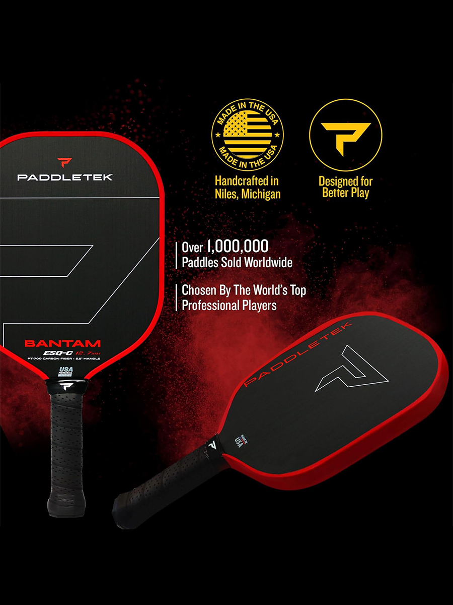 PADDLETEK Bantam ESQ-C 12.7mm Pickleball Paddle