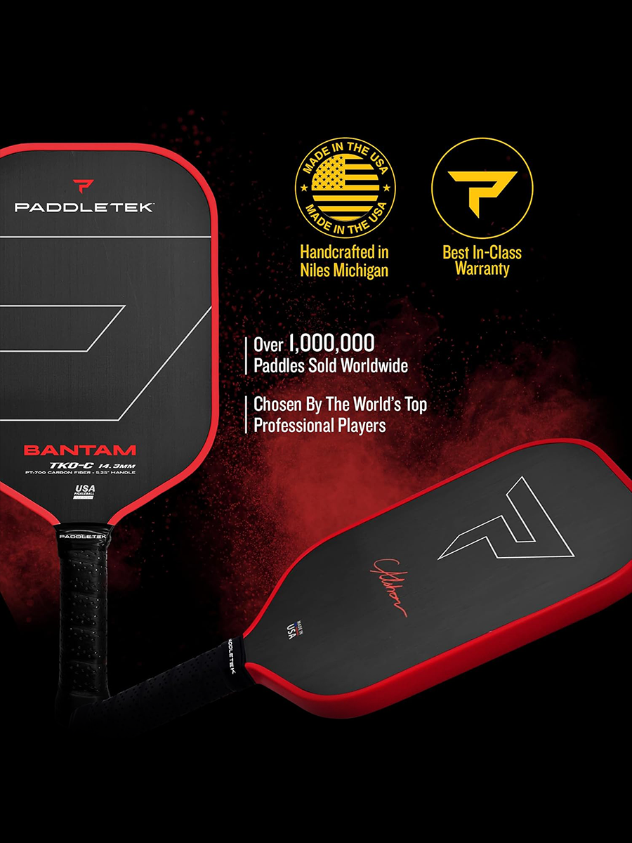 PADDLETEK Bantam TKO-C 14.3mm Pickleball Paddle