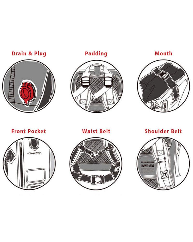 Stream Trail Dry Tank D2 25L Waterproof Backpack