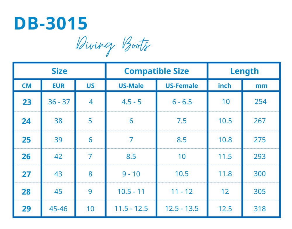 TUSA DB-3015 Dive 3.5mm Boots