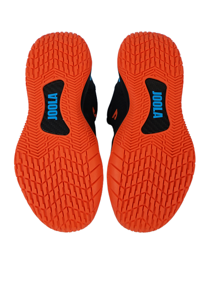 JOOLA FUNKSH1n Pickleball R4LLy Shoes - Black/Autumn Orange-South Bay Blur