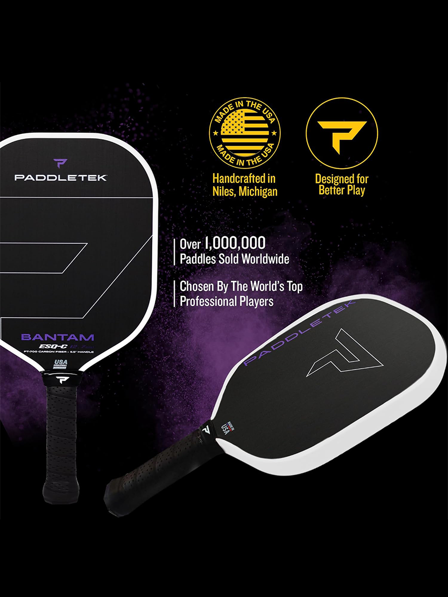 PADDLETEK Bantam ESQ-C 12.7mm Pickleball Paddle