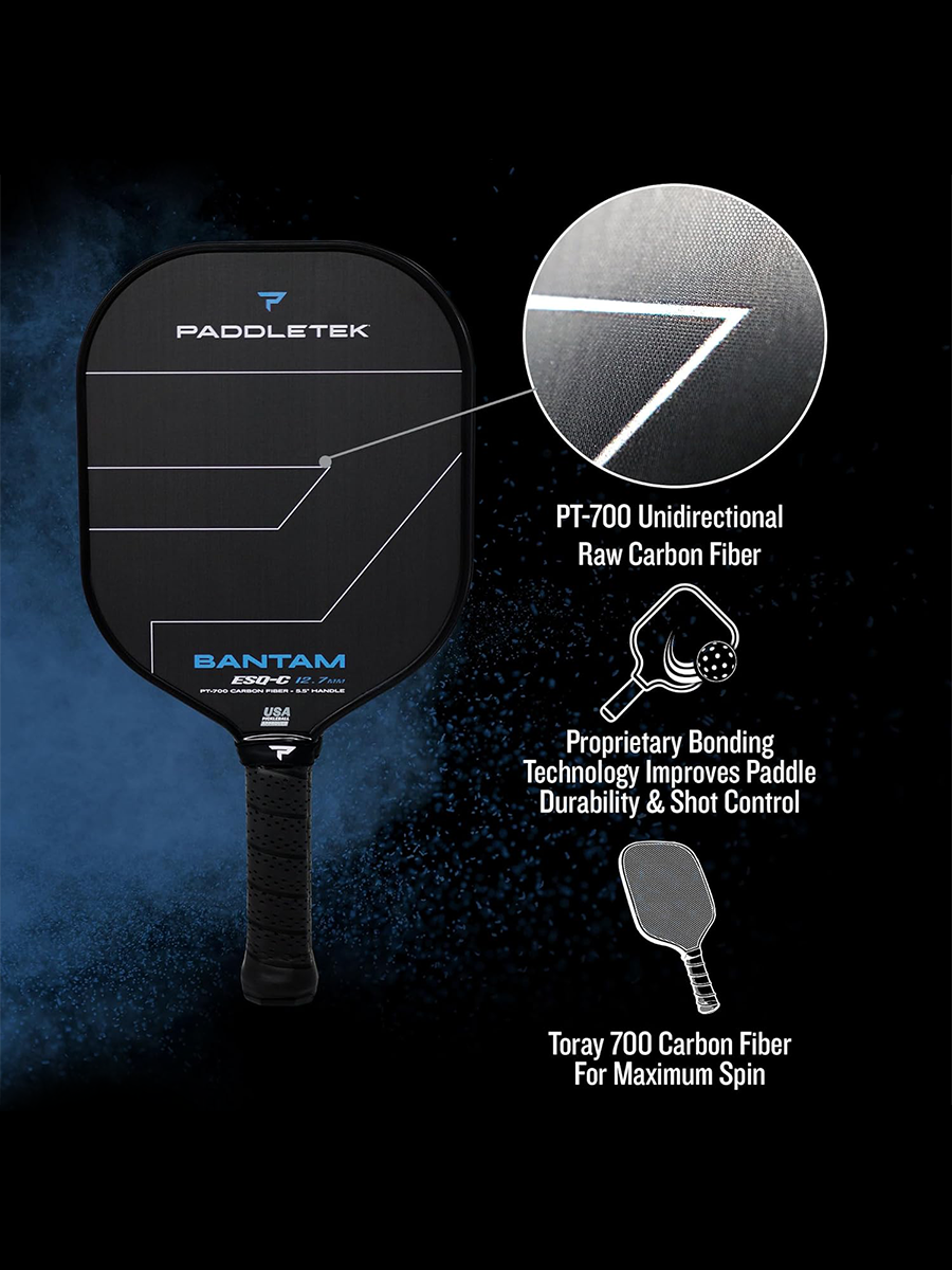 PADDLETEK Bantam ESQ-C 12.7mm Pickleball Paddle
