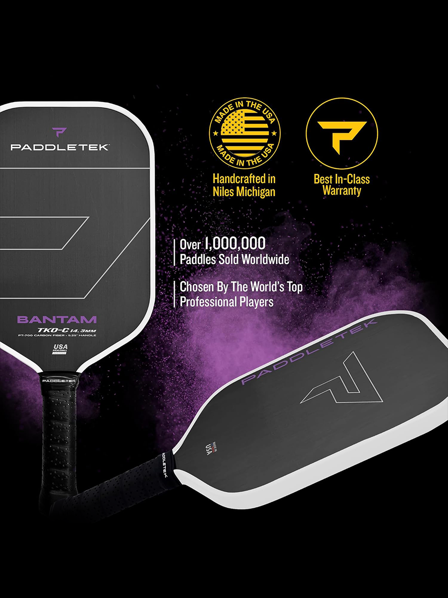 PADDLETEK Bantam TKO-C 14.3mm Pickleball Paddle
