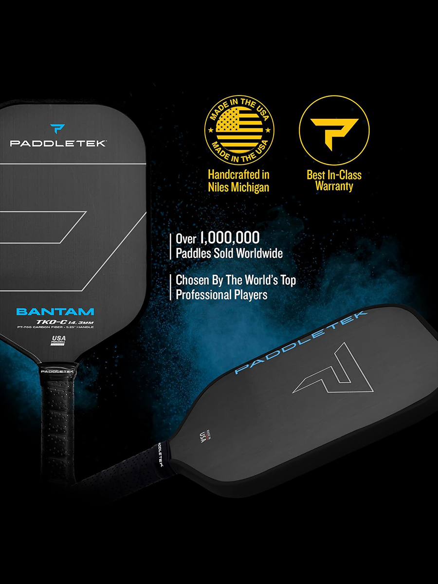 PADDLETEK Bantam TKO-C 14.3mm Pickleball Paddle