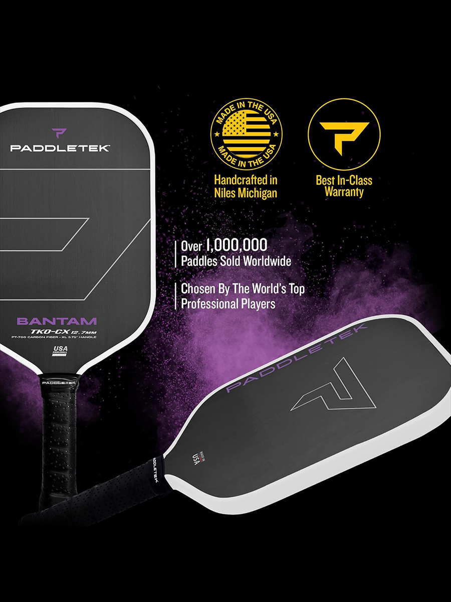 PADDLETEK Bantam TKO-CX 12.7mm Pickleball Paddle