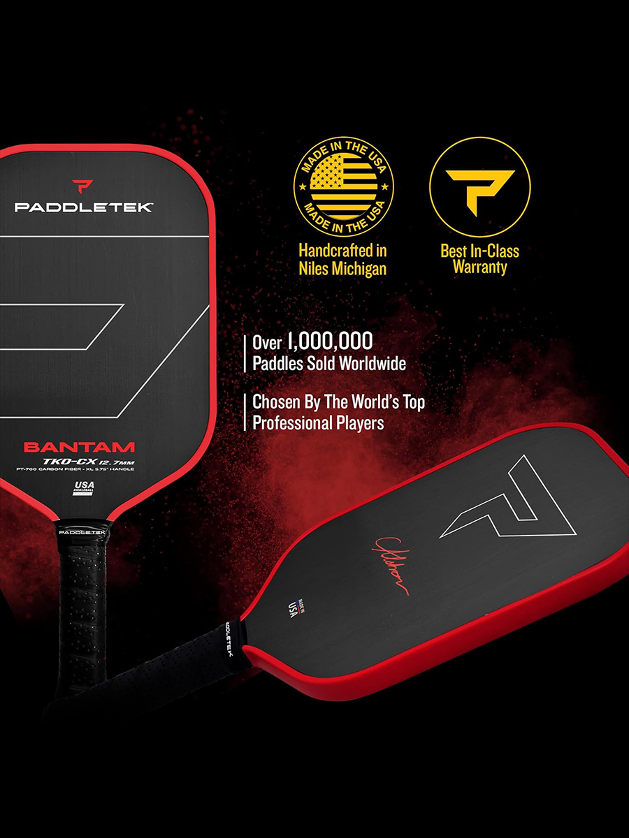 PADDLETEK Bantam TKO-CX 12.7mm Pickleball Paddle