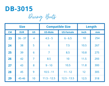 TUSA DB-3015 Dive 3.5mm Boots