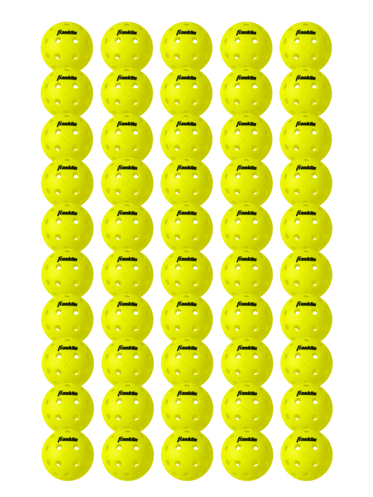FRANKLIN X-40 Outdoor Pickleballs - 74mm (50 Packs)
