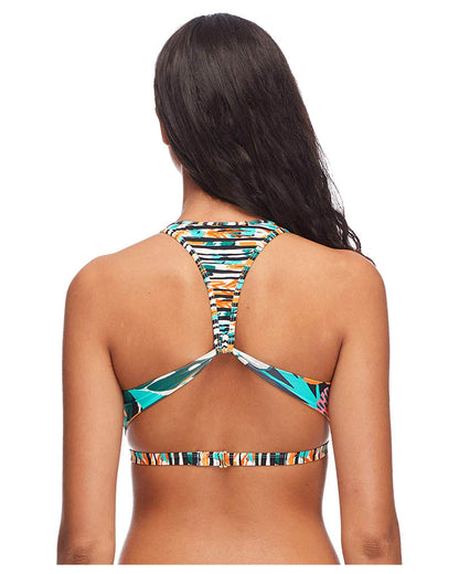 EIDON Vita High Neck Bikini Top – Zanzibar Floral Print